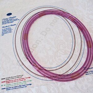 Creative Memories Jumbo Oval Pattern Custom Cutting System  with sizing template